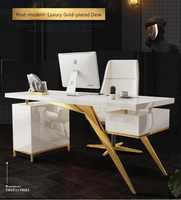 Bureau d'étude de luxe moderne Simple Post-moderne, chambre à coucher, bureau blanc