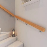 Supports de support de main courante en acier inoxydable nickel brossé noir mat pour escalier de balcon Installation facile de style moderne