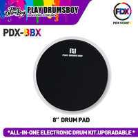 PD Foldable Electronic Drum Instrument Portable Training Kit with Realistic Tone for New Drummers