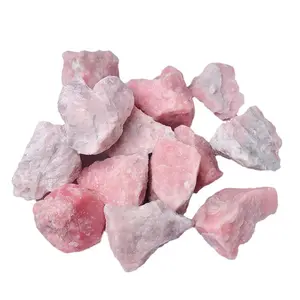 Wholesale Real Natural Raw Stones Mineral Specimens Rough Crystal Pink Opal for Healing Reiki Spiritual Products A088