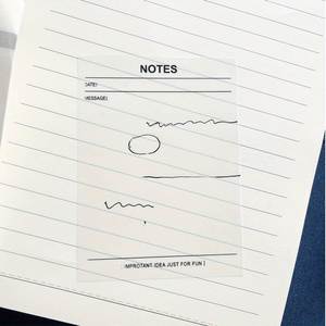 Transparent Waterproof 200 Sheets PET Material Self-Adhesive Sticky Notes/Memo <b>Pads</b> for Marking & Note-Taking in Schools Offices - Product Image 3