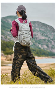 Zaino da <span class=keywords><strong>Trekking</strong></span> 20L Leggero e Resistente in Nylon con Copri Bastoncini Riflettente per Campeggio ed Escursionismo - Product Image 3