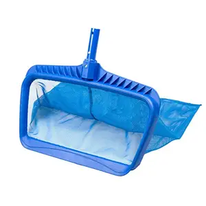 Professional Pool Skimmer Net, Heavy Duty Swimming Leaf Rake Cleaning Tool with Deep Fine Nylon Mesh Net Bag