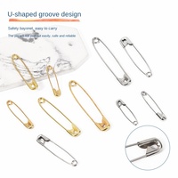 Vente Flash Transfrontalière : Lot de 320 Épingles de Sûreté Brodées en PVC Résistantes à l'Eau, Dorées/Argentées, Multi-Spécifications Mixtes