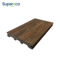 Revêtement de sol solide pour terrasse extérieure, jardin, résidentiel et commercial, en WPC de type M, antidérapant, résistant aux intempéries, fabriqué à partir de matériaux recyclés écologiques
