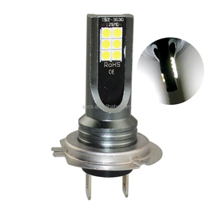 H7 12SMD Trắng 12LED 3030 xe ban ngày chạy LED sương mù DRL đèn bóng đèn đèn pha đèn sương mù phụ kiện - Product Image 1