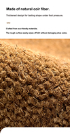 Tapis de porte en fibre de coco robuste avec support antidérapant paillasson en fibre de coco naturelle/tapis de bienvenue/tapis avec logo personnalisé/tapis