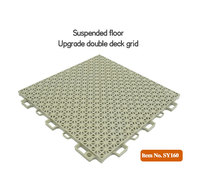 Pour SY160 – Surface multisports en polypropylène pour terrains de tennis et dalles de béton suspendues – Durable pour sports intérieurs/extérieurs