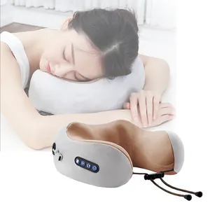Dropshipping Producten Naar Huis Elektrische Verwarming Vibrator Kneden Shiatsu Massager U Gevormd Nek Massage Kussen