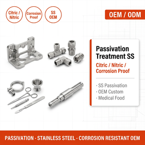 Traitement de passivation personnalisé pour pièces en acier inoxydable OEM, résistance à la corrosion à l'<span class=keywords><strong>acide</strong></span> <span class=keywords><strong>citrique</strong></span> et nitrique - Product Image 1