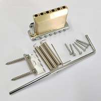 Brass Saddles Brass Block Tremolo Bridge 6-Point Vibrato Bridge 52.5mm Spacing