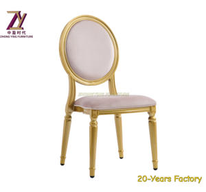 Wholesale Hotel Dining Furniture Manufacturer Stackable Metal Moroccan Round Back Banquet <b>Chair</b> - Product Image 2