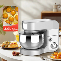 Robot Pâtissier Électrique de Cuisine 700W avec Bol Mélangeur pour Pâte à Pain, Multi-Fonctions
