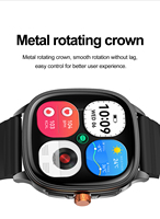 Stilvolle Schlanke Smartwatch 1,73 Zoll AMOLED HD-Bildschirm BT-Anruf Metall-Drehkrone IP68 Wasserdicht Sprachassistent Smartwatch