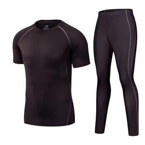 Ropa deportiva de alta calidad, conjunto de ropa deportiva, elástico absorbente de sudor de nailon, 2 uds., hombres y mujeres - Product Image 3