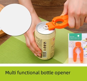 Ouvre-bouteille multifonctionnel en plastique, ouvre-boîte, poignée pour bouteille d'eau, ouvre-couvercle de pot, tirette pour soupe, pour personnes à la force de préhension faible, seniors et personnes âgées - Product Image 2