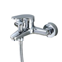 Robinet de douche mural poli salle de bain interrupteur dissimulé mitigeur chaud froid Triple robinet pour baignoire baignoire
