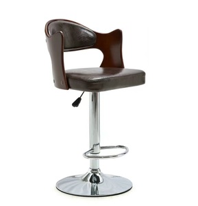 <span class=keywords><strong>Tabouret</strong></span> de bar de loisirs en cuir texturé moderne américain, <span class=keywords><strong>tabouret</strong></span> <span class=keywords><strong>haut</strong></span> en bois massif avec fonction réglable pour la salle à manger - Product Image 3