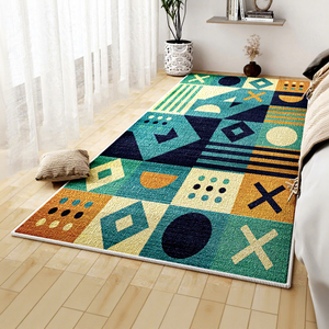Customized Luxury Loop Pile Carpet Non-Slip 3D Machine Washable Geometric Abstraction Home Porch Bedroom Door <b>Mat</b> Big Size - Product Image 2