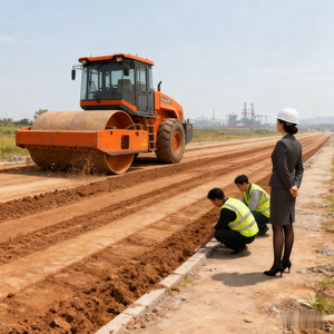 Precio barato Walk Behind 4Ton Road Roller Rueda Lisa Road Roller - Product Image 1