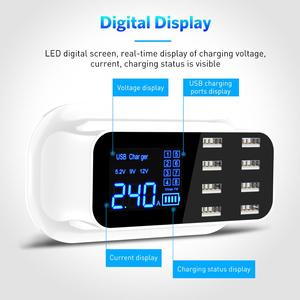 <span class=keywords><strong>Chargeur</strong></span> rapide sans fil à <span class=keywords><strong>8</strong></span> ports LED, affichage LED, adaptateur universel pour téléphone portable, compatible avec <span class=keywords><strong>iPhone</strong></span> - Product Image 4