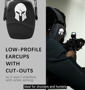 Orejeras Personalizadas con Cancelación de Ruido ABS EM016, Certificación <span class=keywords><strong>ANSI</strong></span>, Plegables, 25dB NRR, Protección <span class=keywords><strong>Auditiva</strong></span> para Tiro al Aire Libre - Product Image 5