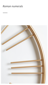 Orologio da Parete Decorativo con Ingranaggi e Numeri Romani, Design Semplice e Creativo, Alta Qualità in Metallo, per Soggiorno - Product Image 3