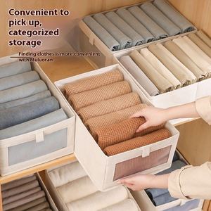 Large Oxford <b>Storage</b> <b>Box</b> Single Tier <b>Fabric</b> Visual Window <b>for</b> Wardrobe Organization Foldable Wholesale <b>for</b> Clothing Toys - Product Image 2