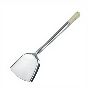 Espátula para Wok de Acero Inoxidable de Grado Comercial de 20'' con Mango de Madera, Apta para Lavavajillas, para Hogar, Hotel, Restaurante - Product Image 3