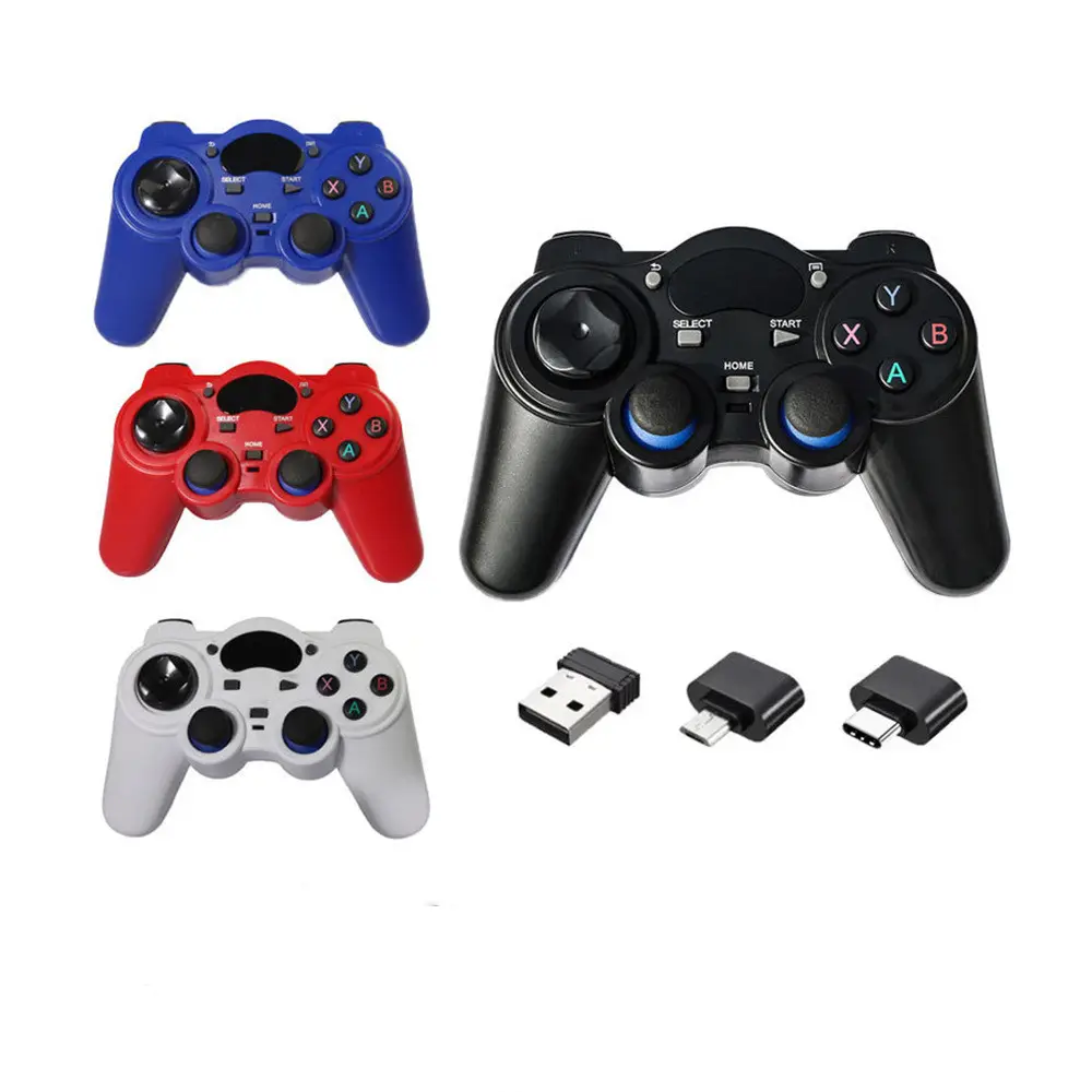 2.4G Wireless Steering Wheel for PC Games Android Gamepad TV Computer PC360 TVBOX STEAM Game Controller