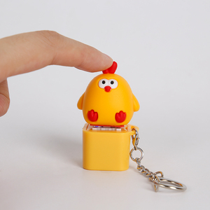 <span class=keywords><strong>Tiktok</strong></span> Pvc Bobo Poulet Décompression Musique Jouet Porte-clés - Product Image 6