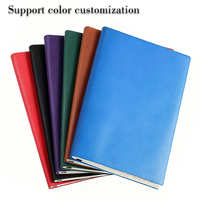 Carnets de notes d'affaire en cuir PU A5 100gsm personnalisés multicolore en cuir PU de fournisseur scolaire