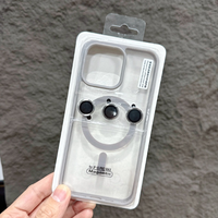 Offre Spéciale acrylique sans fil charge magnétique TPU PC étui de téléphone dur pour iPhone 16 Pro Max couverture arrière avec protecteur de caméra