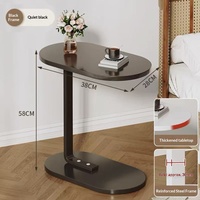 Table basse mobile minimaliste moderne avec plateau en bois et structure en métal, meubles de salon pour chambre à coucher, usage domestique