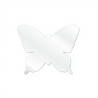 Disque acrylique vierge découpé au laser personnalisé FYTY S-105, épaisseur 2-3 mm, découpé sur mesure, rond transparent, deux trous, pour bricolage