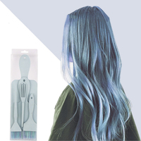 Ensemble de pinceaux biodégradables pour salon avec logo personnalisé Fournitures pour barbier Bols pour mélanger les couleurs de la teinture des cheveux Kit d'outils pour la coloration des cheveux