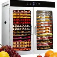 Fruit- en groentedroger 48 trays commerciële vleesdroogmachine groente- en fruitdroger elektrische voedseldroger