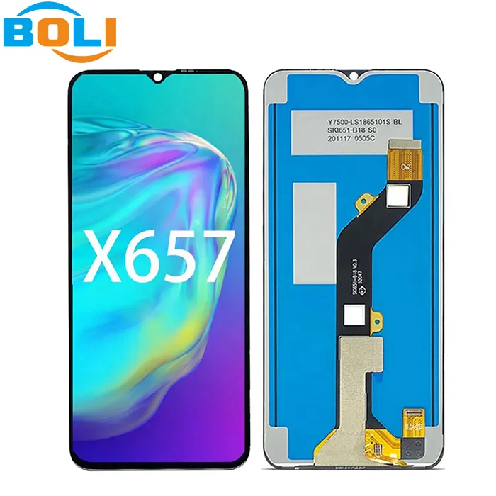 100% test 6.6 "LCD için Infinix akıllı 5 LCD ekran ekran dokunmatik Digitizer için Infinix X657 LCD ekran değiştirme