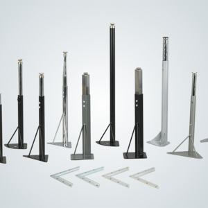 Maßgefertigte 10-80cm Teleskop-Tischbeine, Höhenverstellbare Metall-Schreibtischbeine, Bürotisch- und Stuhlbeine - Product Image 1
