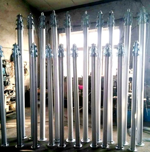 12M 16m Cabrestante Mástil telescópico Vertical Carga útil 25kg 8 Secciones - Product Image 6