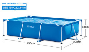 Intex-<span class=keywords><strong>PISCINA</strong></span> <span class=keywords><strong>Rectangular</strong></span> de Pvc 28272 para interior y exterior, marco de Metal para jardín sobre el suelo - Product Image 2