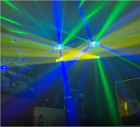 Ensemble d'éclairage de scène DJ 2 mini têtes mobiles + 2 lumières PAR + 2 lumières papillon Équipement d'éclairage de scène populaire pour les fêtes