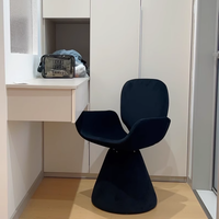 Fauteuil de loisirs moderne en tissu crème de luxe léger pour chambre, appartement, salle à manger, villa, salon – Mobilier d'hôtel polyvalent