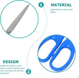 Venta Directa de Fábrica, Tijeras Portátiles Manuales de Acero Inoxidable de 16 cm, Tijeras Escolares y de Oficina Económicas - Product Image 3