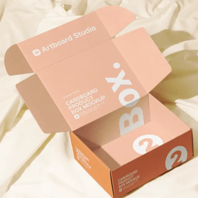 Confezione all'ingrosso scatola ondulata in carta Kraft dal Design personalizzato