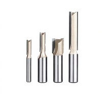 YASEN Fraise droite à 2 dents, queue de 6 mm, en carbure revêtu de TiN, 65HRC, pour fraisage en montée, pour CNC, ODM OEM