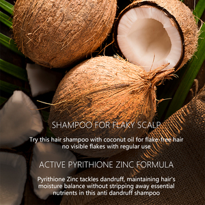 Shampooing antipelliculaire rafraîchissant de marque privée 1% pyrithione zinc huile de coco infusée pour hydrater la sécheresse et soulager les <span class=keywords><strong>démangeaisons</strong></span> - Product Image 3