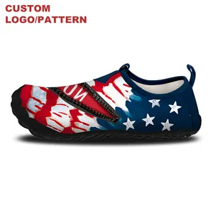 Alta calidad Bandera de EE. UU. Piscina Aqua calcetines descalzos de secado rápido cero gota ligero buceo al aire libre <span class=keywords><strong>Aquashoes</strong></span> playa zapatos de agua - Product Image 1