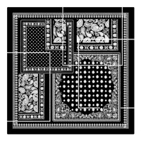 Lage minimale bestelhoeveelheid op maat gemaakte handgerolde twill zijden sjaal 100% moerbeizijde op maat digitaal bedrukt dames bandana hoofdsjaal aanpasbaar
