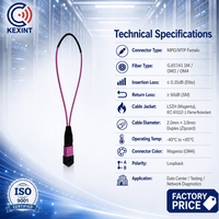 Modul Loopback Serat Optik Kexint MPO MTP 12/24 Serat Multimode SM Low Loss LSZH untuk Pengujian Jaringan Transceiver 40G 100G